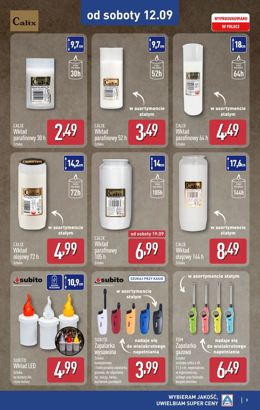 gazetka promocyjna ALDI Katalog ZNICZE 🕯️ - Strona 9