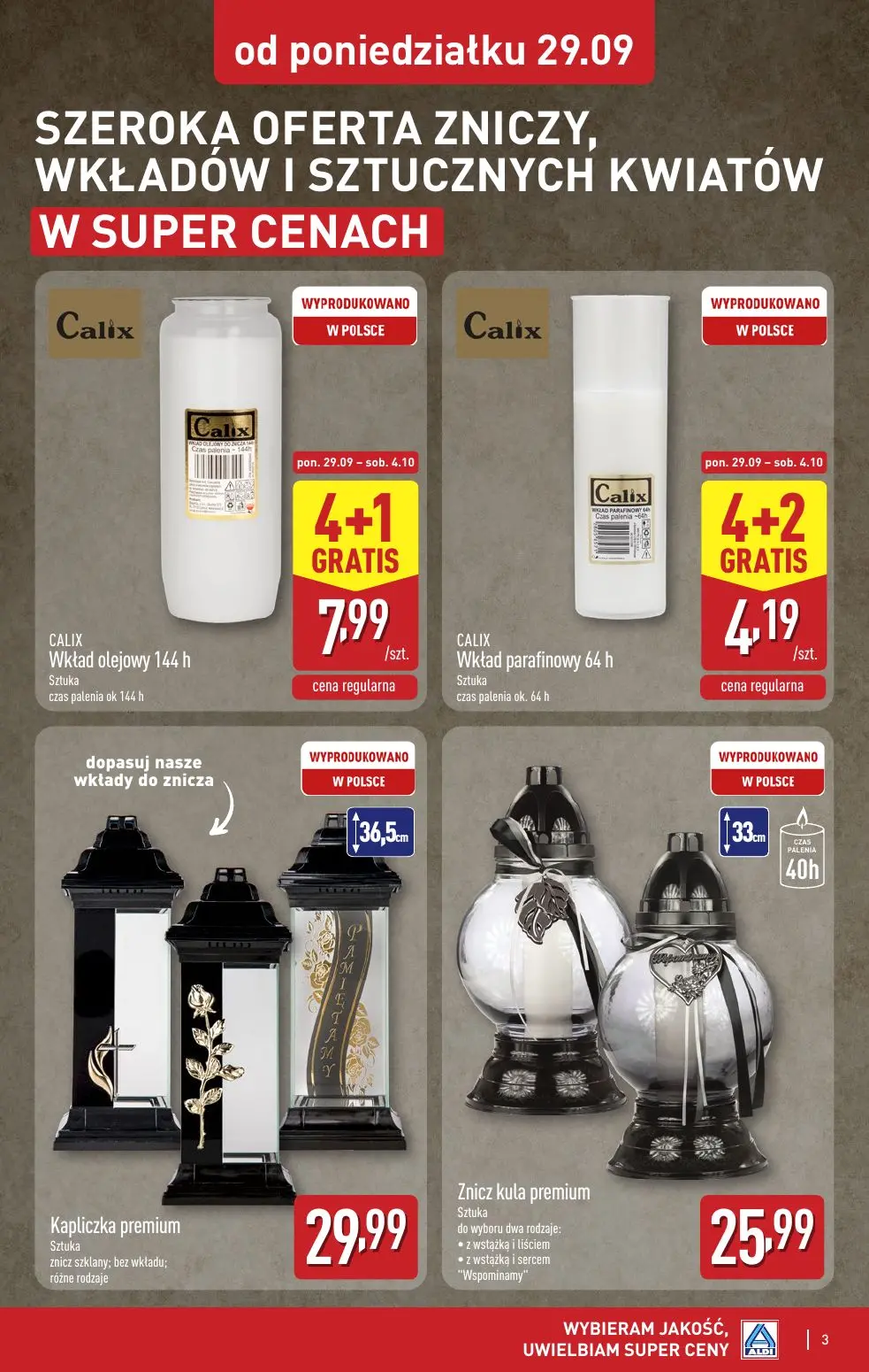 gazetka promocyjna ALDI Oferta od poniedziałku 29.09 - Strona 3
