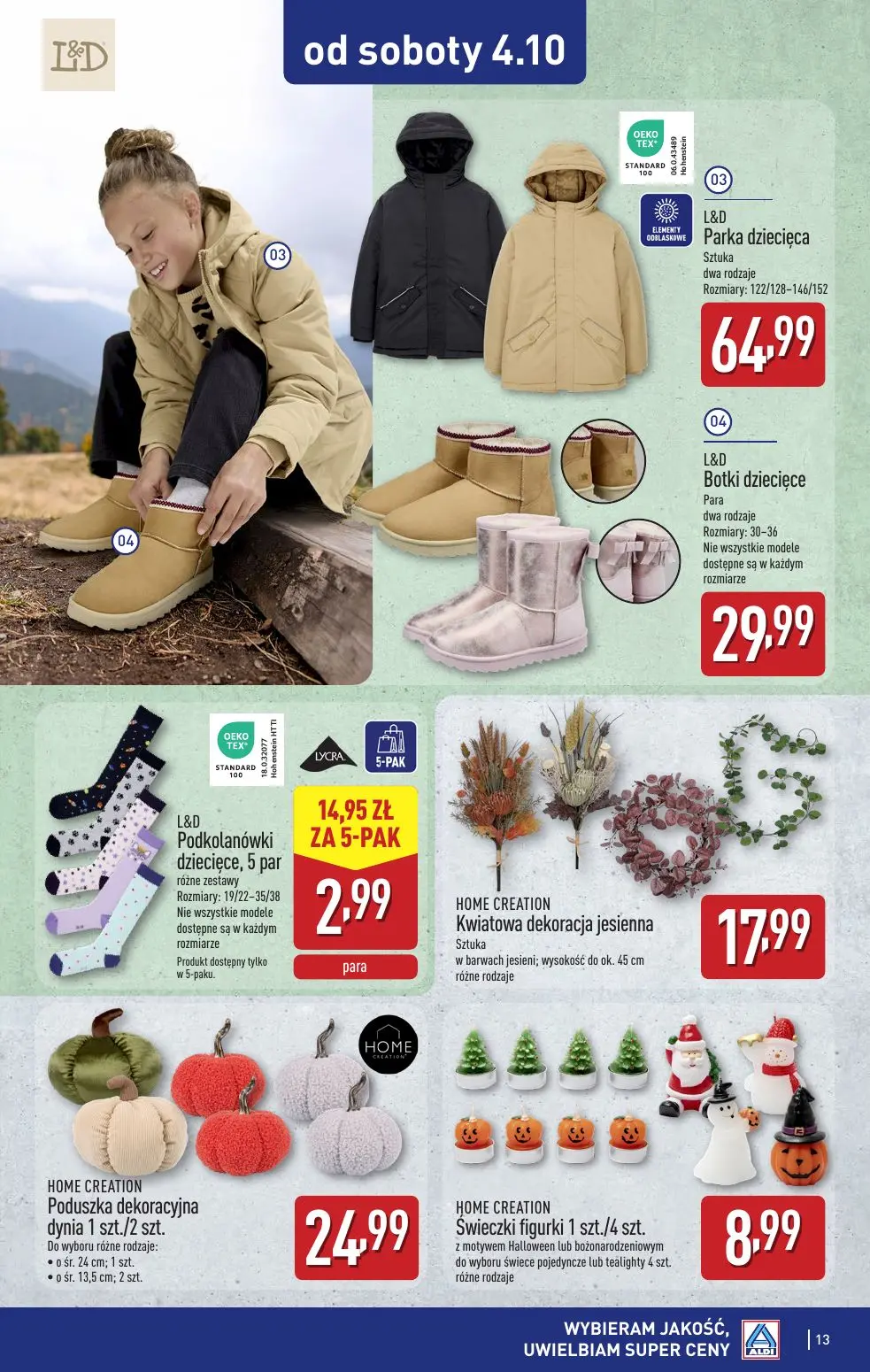 gazetka promocyjna ALDI Oferta od poniedziałku 29.09 - Strona 13