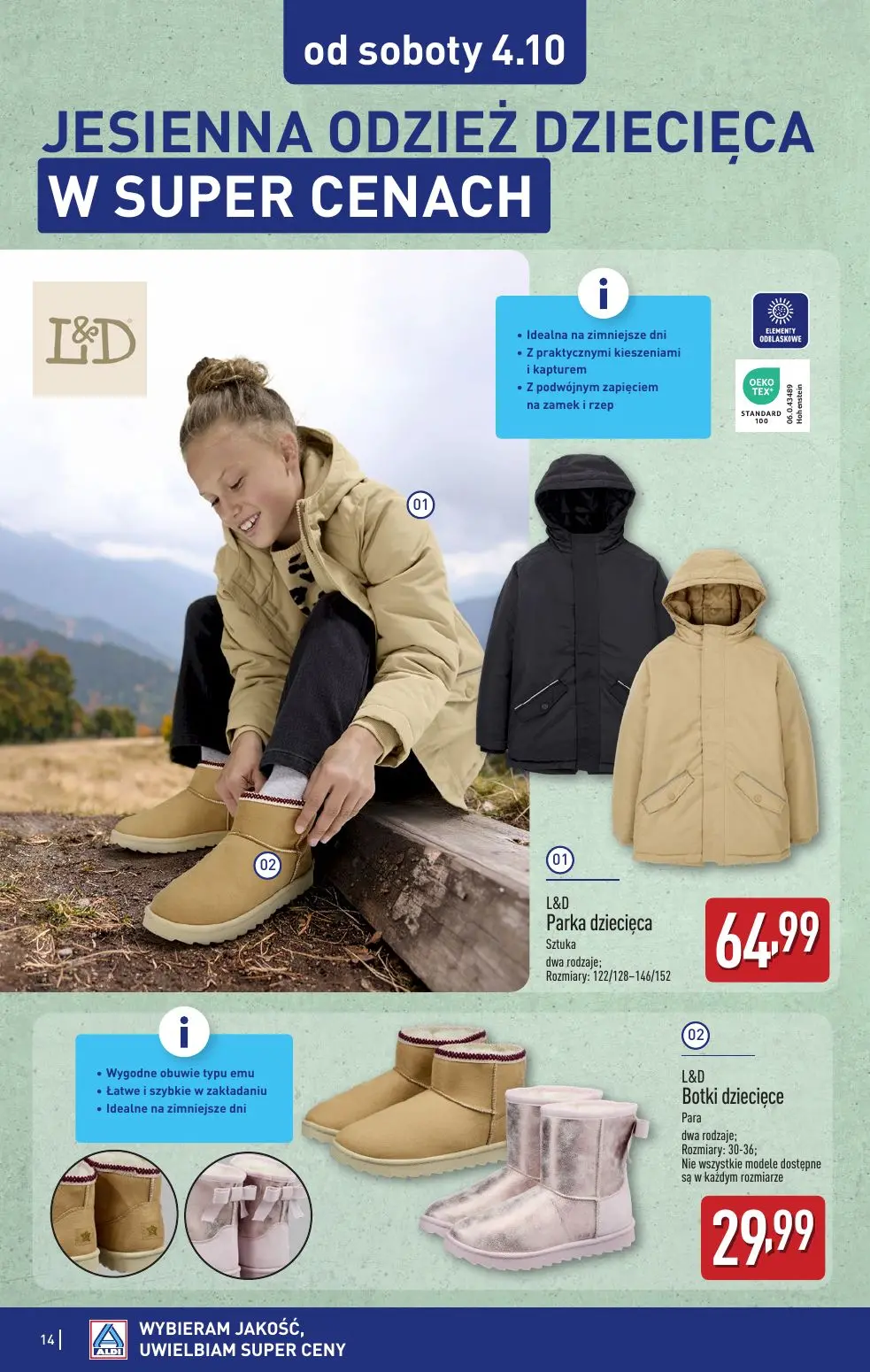 gazetka promocyjna ALDI Oferta od poniedziałku 29.09 - Strona 14