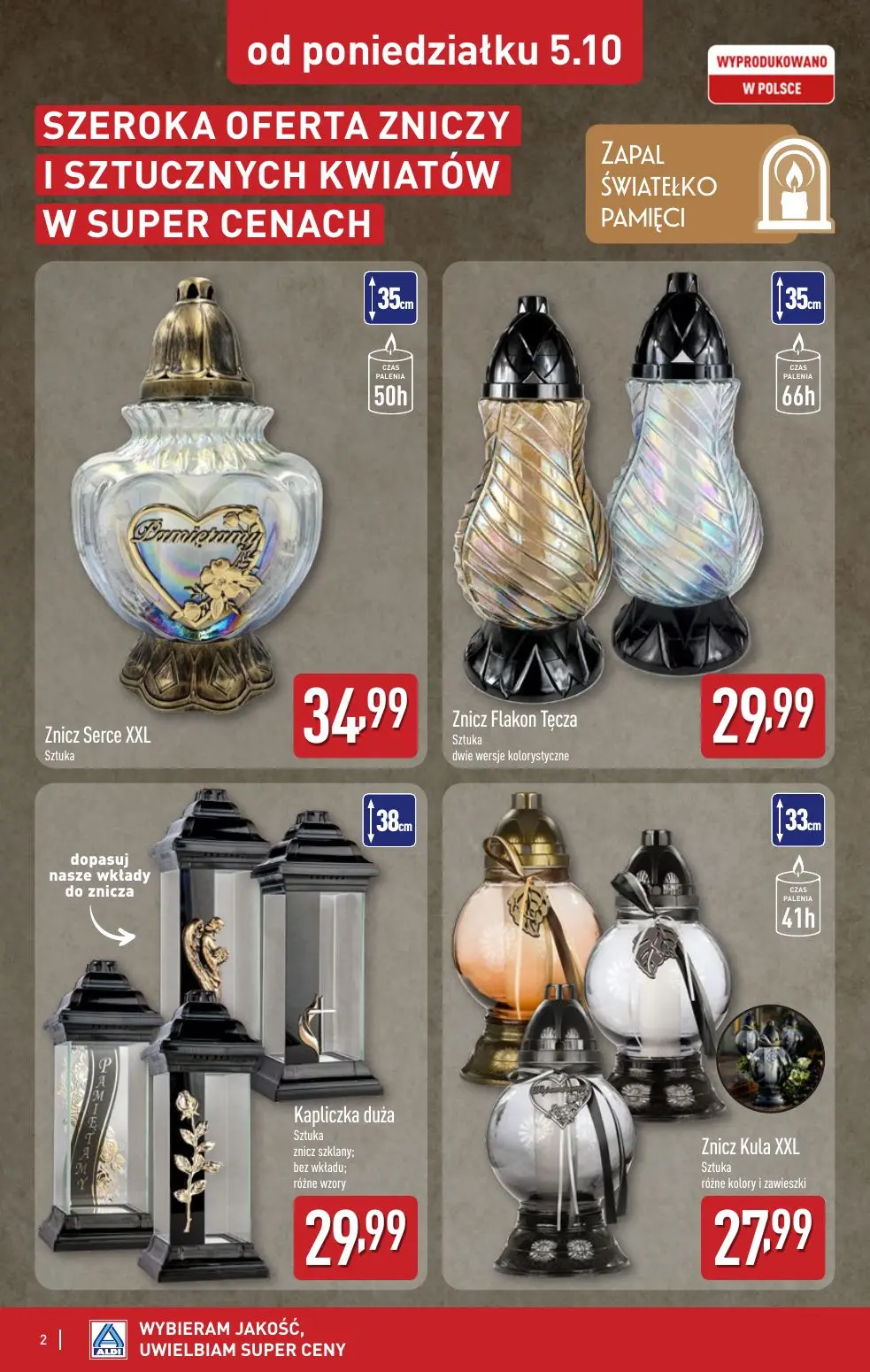 gazetka promocyjna ALDI Znicze 🕯️ - Strona 2