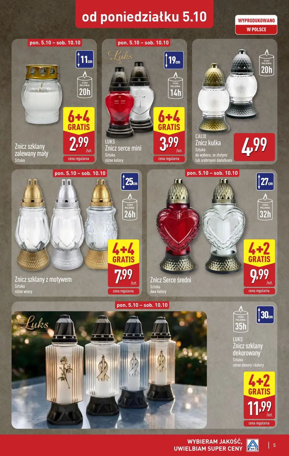 gazetka promocyjna ALDI Znicze 🕯️ - Strona 5