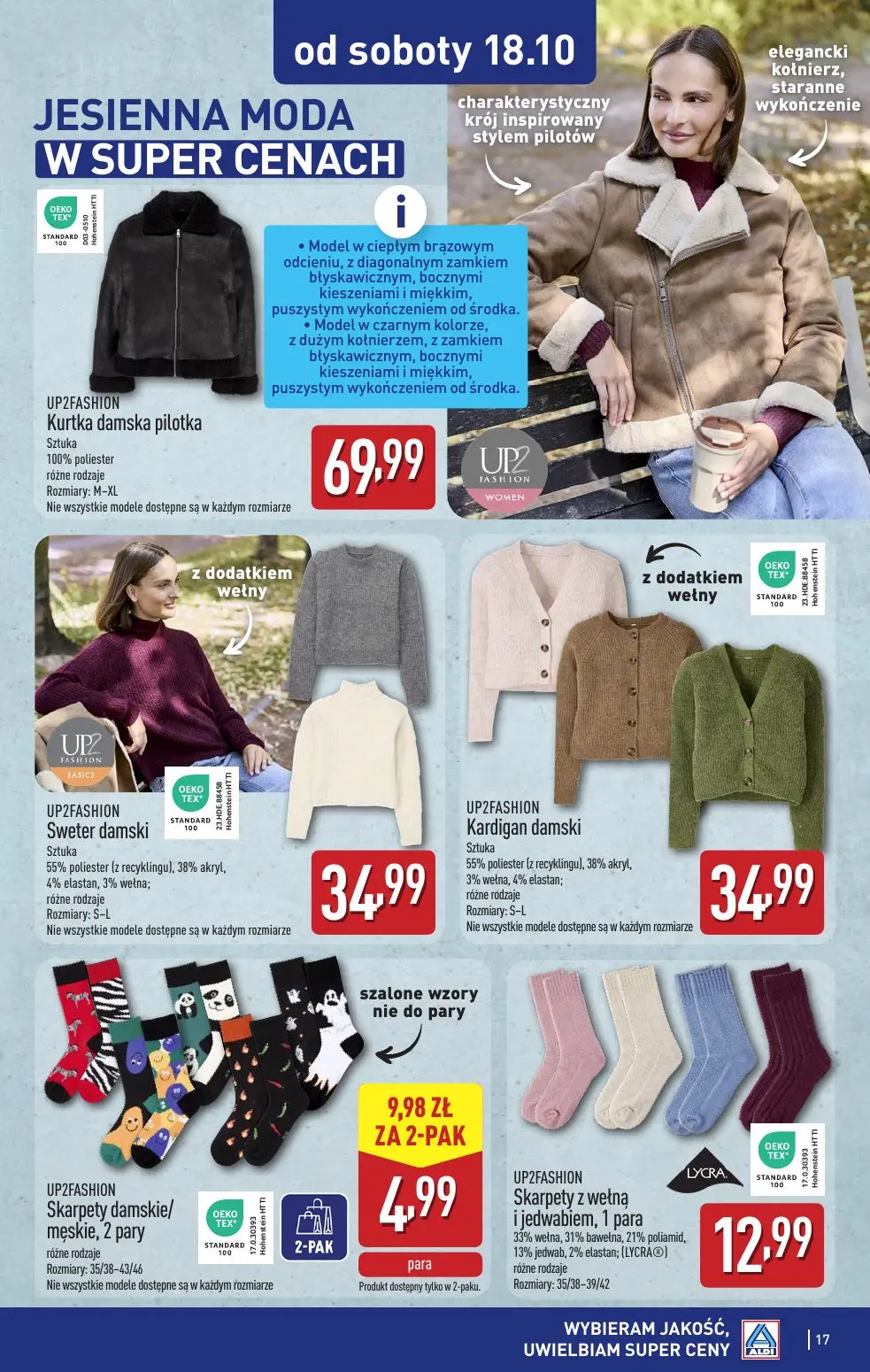 gazetka promocyjna ALDI Jesienna moda w super cenach - Strona 17