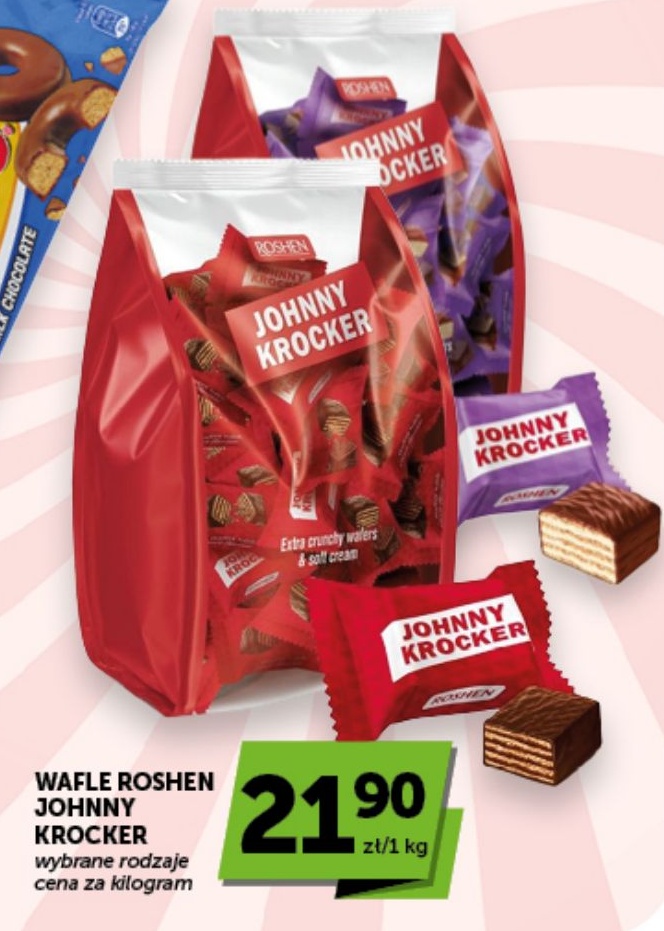 Wafle Roshen Johnny Krocker w ofercie sklepu ABC