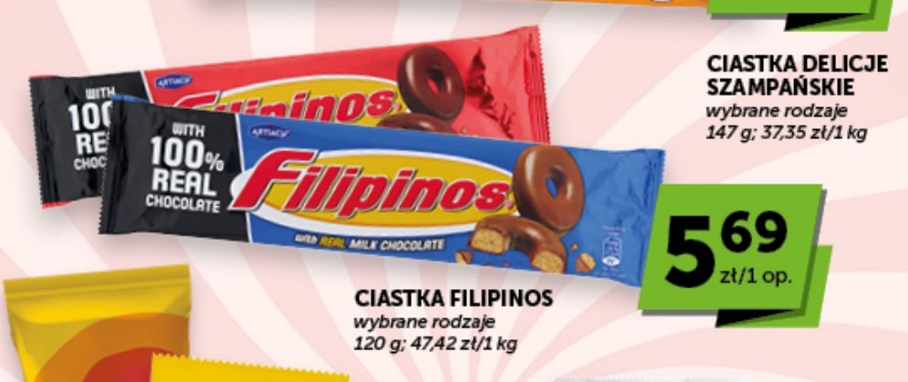 Ciastka Filipinos w ofercie sklepu ABC