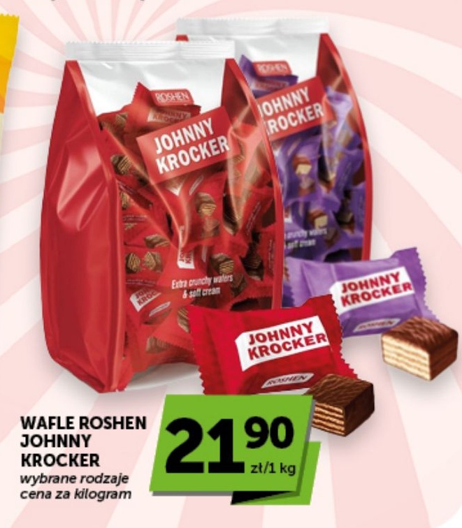 Wafle Roshen Johnny Krocker w ofercie sklepu ABC