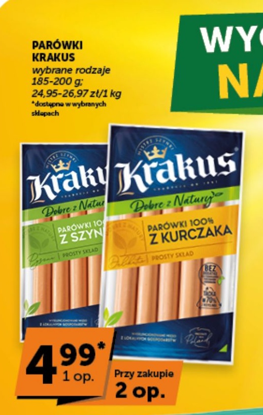 Parówki w ofercie sklepu ABC