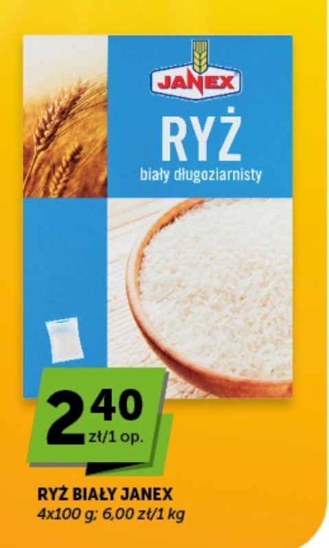 Ryż biały Janex w ofercie sklepu ABC