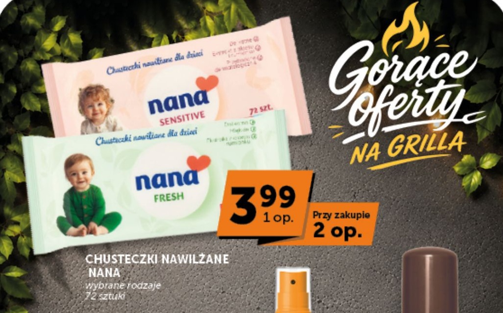 Chusteczki nawilżane Nana w ofercie sklepu ABC