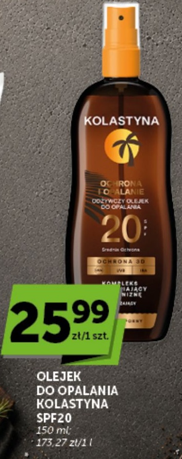 Olejek do opalania SPF20 Kolastyna w ofercie sklepu ABC