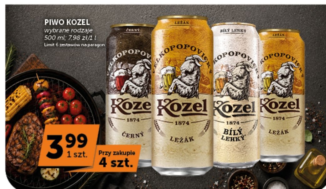Piwo Kozel w ofercie sklepu ABC
