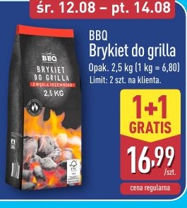 Brykiet do grilla w ofercie sklepu ALDI