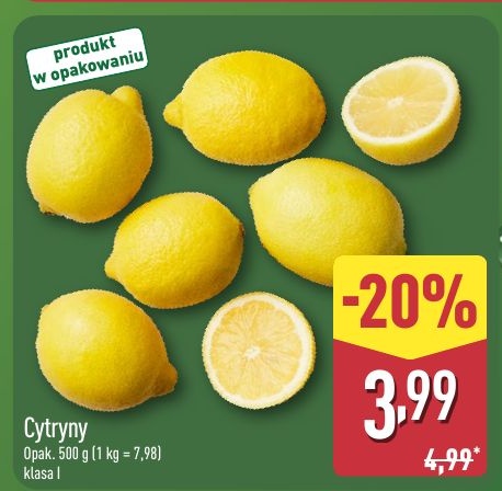 Cytryny w ofercie sklepu ALDI