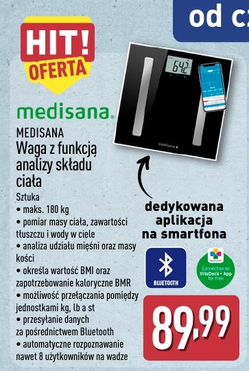 Waga z funkcją analizy składu ciała w ofercie sklepu ALDI