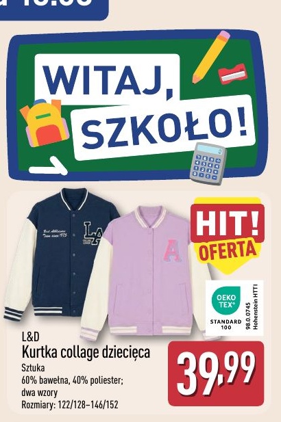 Kurtka collage dziecięca w ofercie sklepu ALDI