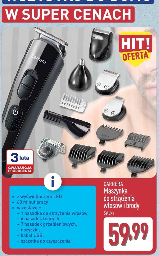 Maszynka do strzyżenia włosów i brody w ofercie sklepu ALDI
