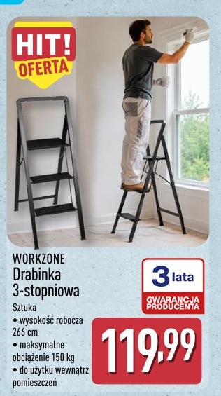 Drabinka 3-stopniowa w ofercie sklepu ALDI