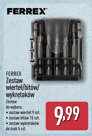 Zestaw wierteł/bitów/wykrętaków w ofercie sklepu ALDI