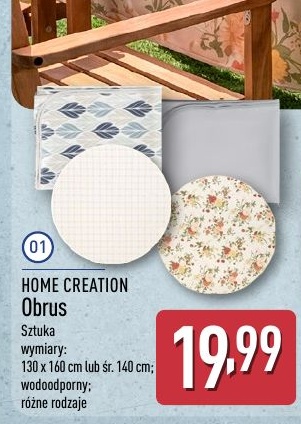 Obrus w ofercie sklepu ALDI