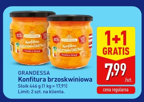 Konfitura brzoskwiniowa w ofercie sklepu ALDI