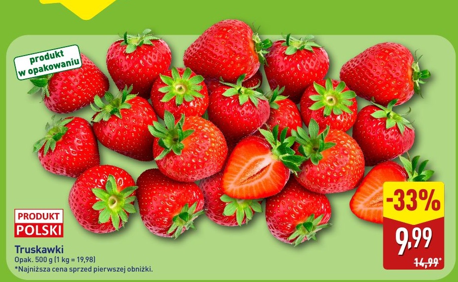 Truskawki w ofercie sklepu ALDI