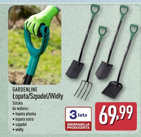 Łopata/Szpadeł/Widły w ofercie sklepu ALDI