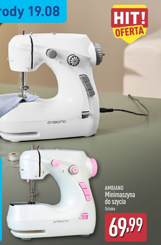 Minimaszyna do szycia w ofercie sklepu ALDI
