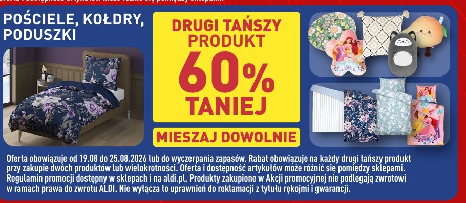 Pościel w ofercie sklepu ALDI