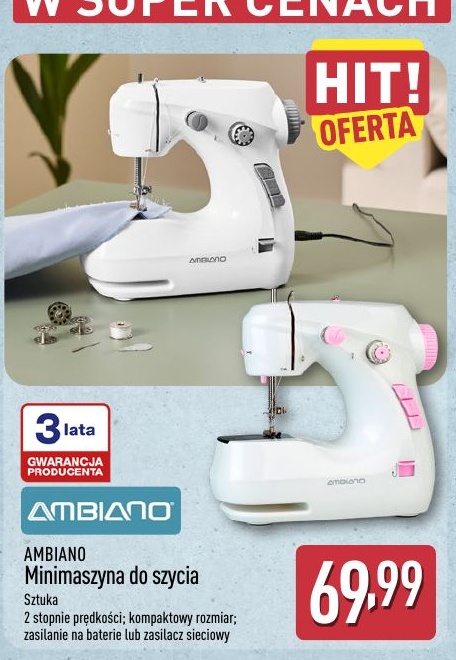 Minimaszyna do szycia w ofercie sklepu ALDI