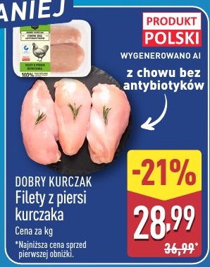 Filety z piersi kurczaka w ofercie sklepu ALDI