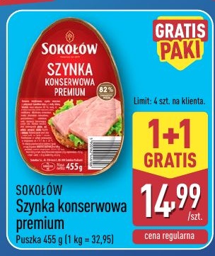 Szynka konserwowa Premium w ofercie sklepu ALDI