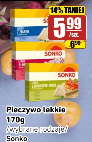 Pieczywo lekkie Sonko w ofercie sklepu API MARKET