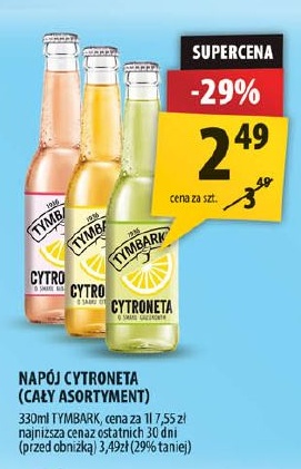 Napój Tymbark Cytroneta w ofercie sklepu arhelan