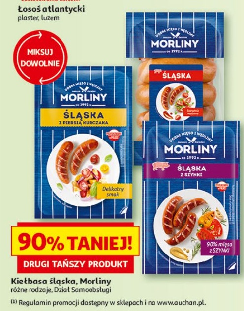 Kiełbasa śląska Morliny w ofercie sklepu Auchan