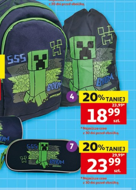 Plecak Minecraft w ofercie sklepu Auchan