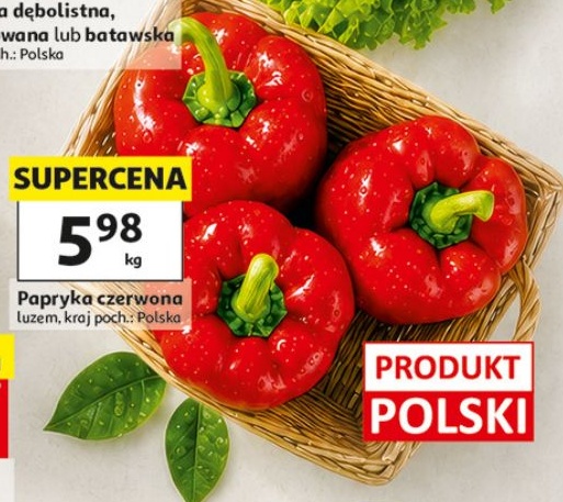 Papryka czerwona w ofercie sklepu Auchan
