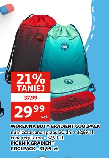 worek na buty Gradient Coolpack w ofercie sklepu Auchan