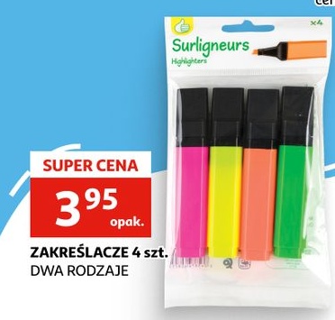 Zakreślacze w ofercie sklepu Auchan
