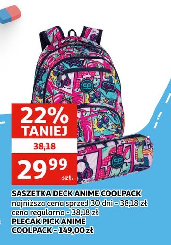 Saszetka Deck Anime Coolpack w ofercie sklepu Auchan