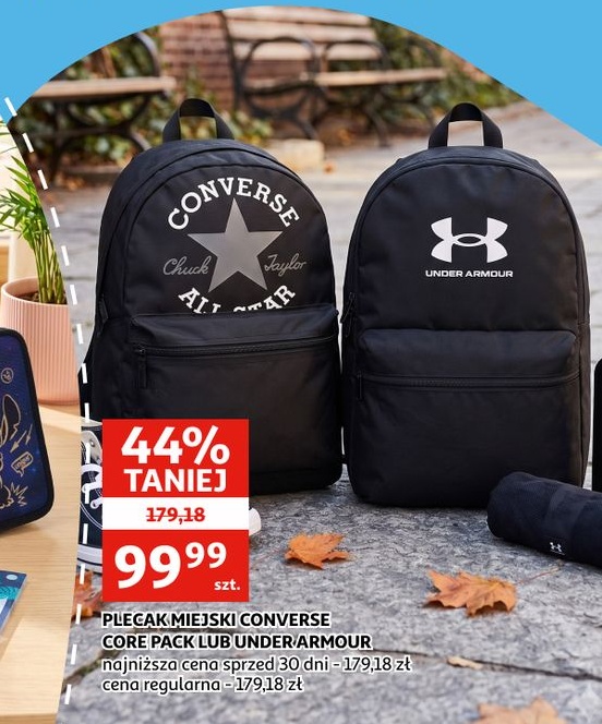 plecak miejski Converse Core Pack lub Under Armour w ofercie sklepu Auchan