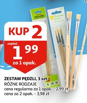 Zestaw pędzli w ofercie sklepu Auchan