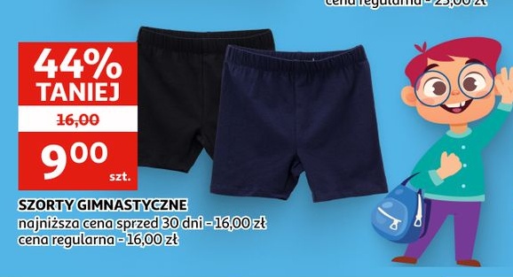Szorty gimnastyczne w ofercie sklepu Auchan