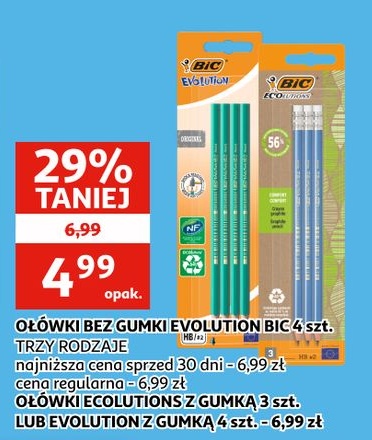 Ołówki bez gumki Evolution BIC w ofercie sklepu Auchan