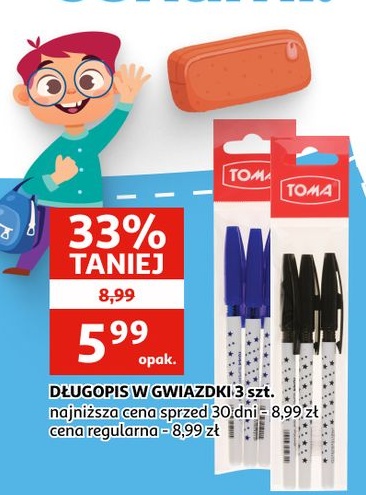 Długopis w gwiazdki w ofercie sklepu Auchan