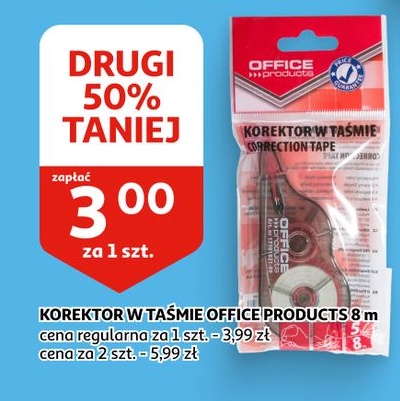 Korektor w taśmie OFFICE PRODUCTS w ofercie sklepu Auchan