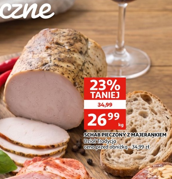 Schab pieczony z majerankiem w ofercie sklepu Auchan