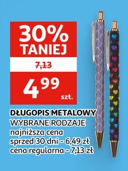 Długopis metalowy w ofercie sklepu Auchan