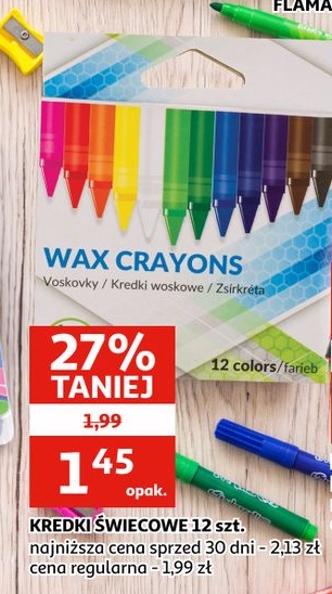 Kredki świecowe w ofercie sklepu Auchan