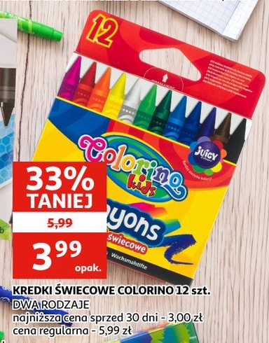 Kredki świecowe Colorino w ofercie sklepu Auchan