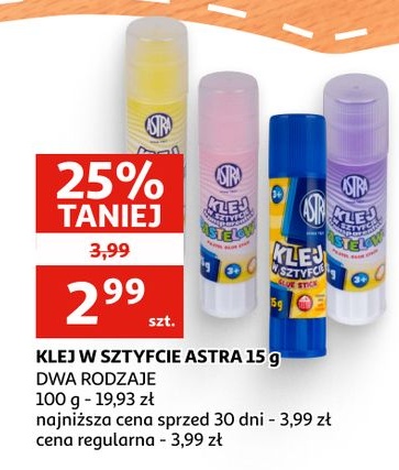 Klej w sztyfcie w ofercie sklepu Auchan